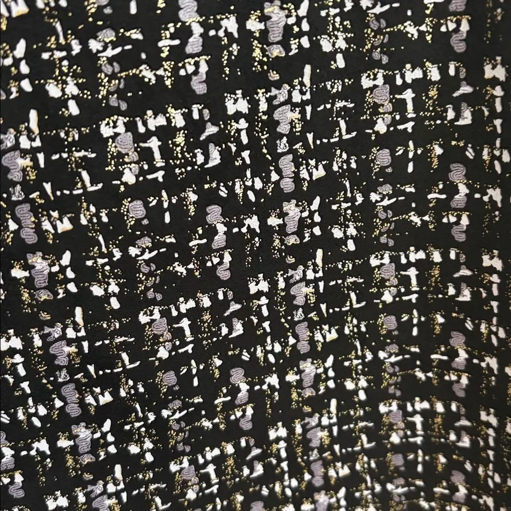 Lark & grey black pull on pants size large gold and silver detail